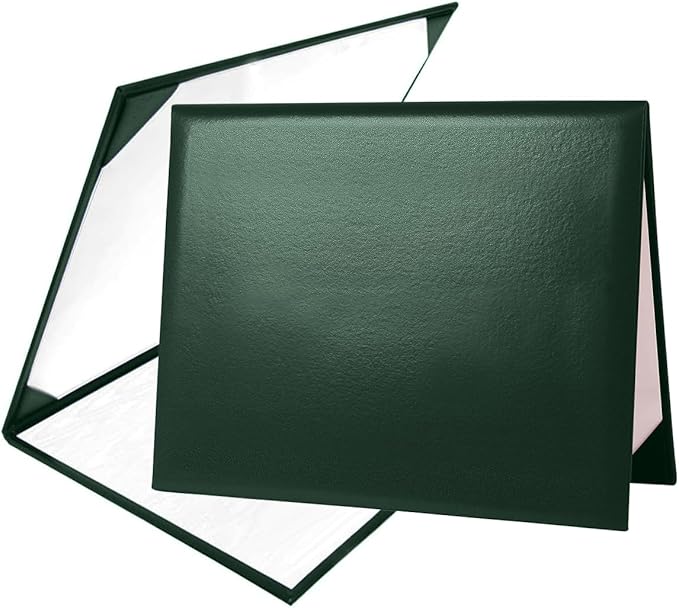 Diploma Cover 8.5” x11” Diploma Holder of Graduation Leatherette Padded Certificate（Tent Style),5-Pack