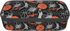 Basketball Fun Sport Ball Pencil Case Big Capacity Storage Pencil Pouch Stationery Bags With Zipper Portable Pen Holder Box Organizer For Boys Girls Teens Student College School Office Supplies
