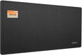 Lightomorrow Extra Large Bulletin Board - 96 x 48 Inches, Decorative Felt Pin Board for Wall - 8' x 4' Foldable Photo Display Board with Self-Adhesive Tape, Includes 20 Push Pins - Black
