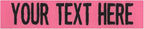 Custom Uniform Name Tapes Solid Colors. Made in The U.S.A. Ships Under 24 Hours. Pink Fabric, 4 Inch Sew on