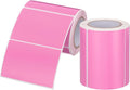 PATIKIL 2 x 3 Inch Rectangle Inventory Color Coding Labels 2 Roll, Square Self-Adhesive Inventory Label Stickers for Office Home Organization Name Tags, 250 Per Roll, Pink