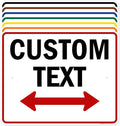 Custom Arrow,Custom Directional Sign, Two Way Arrow,24x30 Inches, Rust Free .063 Aluminum, Fade Resistant, Made in USA by My Sign Center