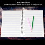 Blank Sheet Music Composition Notebooks 100 Pages Stave Notebook,Musical Notation Staff Notebook,Music Manuscript Paper