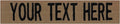 Custom Uniform Name Tapes Solid Colors. Coyote Brown Fabric, 5 Inch Sew on