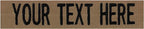 Custom Uniform Name Tapes Solid Colors. Coyote Brown Fabric, 5 Inch Sew on