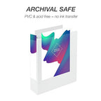 Samsill 2 Inch 3 Ring Binder, Made in USA, Economy Round Ring, Clear View Cover, 425 Sheet Capacity - for School, Home, Office - Pearl White