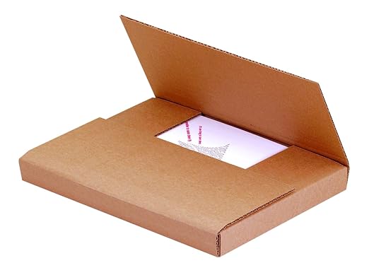 Tape Logic TLM961K Easy-Fold Mailers, 9 5/8" x 6 5/8" x 1 1/4", Kraft (Pack of 50)