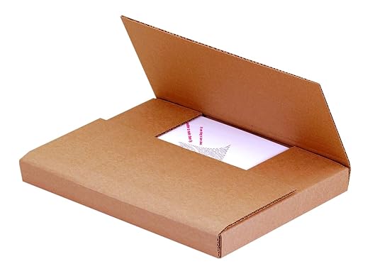Tape Logic TLM962BFK Easy-Fold Mailers, 9 1/2" x 6 1/2" x 2", Kraft (Pack of 50)