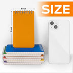 WeLiu Pocket Notebook Bulk 3x5 Inch, 42 Packs Mini Top Bound Spiral Notepad, Memo Pads 6 Colored 60Sheets/120Pages (80GSM), Small Notepads for Listing, Planning, Note Taking