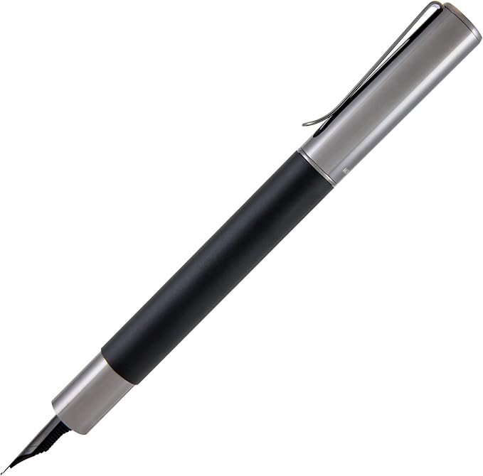Monteverde USA Ritma Fountain Pen in Black – Extra Fine Nib Precision JoWo Stainless Steel Refillable Ink Cartridge/Converter – Ideal for Professionals & Artists