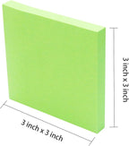 Sticky Notes 3x3, Self-Stick Notes, 36 Pads, 100 Sheets/Pad, Assorted Colors Stickies, Easy to Post Notes for Study, Works, Daily Life (36)
