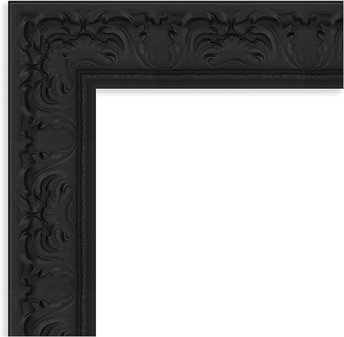 Amanti Art Black Framed Magnetic Board 23x27 Small Vision Board for use with Magnets, 100% Metal Sheet to Display Items as Office Decor or for Home Organization in mudroom, Kitchen or Kids Room