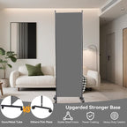 Room Divider(1 Panel-22in) Wall Divider for Room Separation, Portable Privacy Screens W/Wheels, Metal Frame Freestanding Room Separators 5.6FT Room Partitions and Dividers