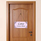 Signs ByLITA Lavender Personalized Hanging Wall or Door Sign (5 x 10") | Custom Signage for Your Home & Business