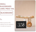 VILLCASE 10pcs Shaped Mini Blackboards Desktop Message Signs for Shops Bakery Restaurants Reusable PVC Chalkboards for Menus Notes and Reminders