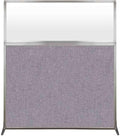 Versare Hush Screen Portable Room Divider | Workstation Wall Divider | Freestanding Privacy Hush Panels | Frosted Windows | Fabric Office Divider Screen | Great for Room Separation