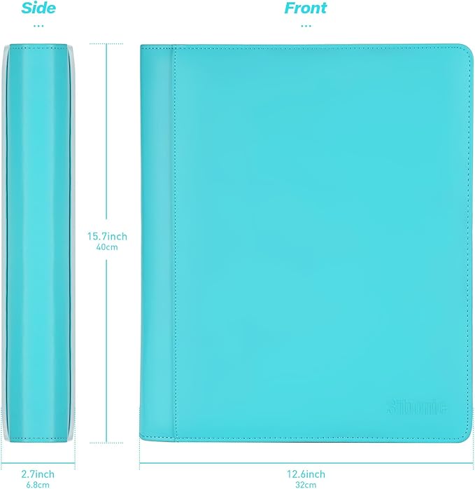 Sibonic 9 Pocket TopLoader Binder, Holds 360 3”x4” Toploader Hard Cases, Sleeves Card Collection Binder, 20 Double Sided Pages, Compatible with Trading & Sports Holder - Mint Green
