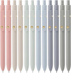 Ddaowanx Gel Pens,0.5mm Quick Dry Black Ink Pens Fine Point Smooth Writing Pens, Cute Office School Supplies Gifts for Women (24 Pcs Morandi-Black Ink)