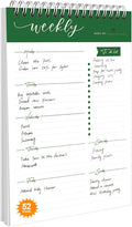 Weekly Planner Notebook, To Do List Notepad with 52 Undated Sheets 6.9"×9.8" - Weekly Organizer for Women & Man, Work, Study, and Daily Life, B5-DG
