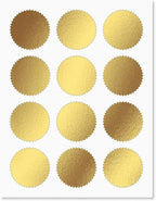 Empire Blue & Gold Award Certificate Collection - Includes 25 Certificate Papers (White/Blue), 25 Heavy Linen Folders (Blue/Gold), 36 Gold Foil Seals, Laser & Inkjet Printer Compatible