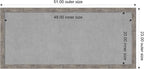 Amanti Art Silver Framed Magnetic Board 23x51 Oversize Vision Board for use with Magnets, 100% Metal Sheet to Display Items as Office Decor or for Home Organization in mudroom, Kitchen or Kids Room