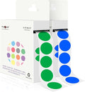PARLAIM 2 Rolls 2000PCS 3/4" Round Circle Color-Code Dot Stickers,2 Color Style Colorful Coding Label Sticker for Home Office Classroom(Green+Blue)