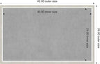 Amanti Art Silver Framed Magnetic Board 26x42 Large Vision Board for use with Magnets, 100% Metal Sheet to Display Items as Office Decor or for Home Organization in mudroom, Kitchen or Kids Room