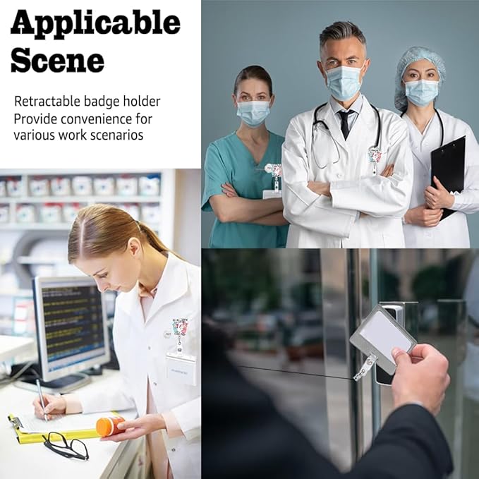 Sixrip lt's A Beautiful Day To Catch Babies Midwife Badge Reel, Funny Stork Retractable Badge Reel Gifts for Gynecologist Labor And Delivery Nurse Doctor Midwifery Postpartum Obstetrician, OBGYN Gifts