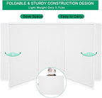Large Bulletin Board - 72 X 48 inches Decorative Felt Pin Board - 6' x 4' Cork Board Alternative for Wall - Foldable Picture Board Self-Adhesive Vision Board Prayer Board with 30 Pushpins - Warm White