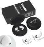 VANLON Noise Cancelling Ear Plugs, Washable Reusable Ear Plugs for Sleeping, 2Pairs Super Soft Fit Silicone Earplugs for Focus, Hearing Protection, 33dB Noise Reduction for Dogs Snoring (White)