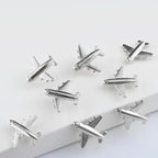 Silver-Tone Airplane Push Pins 30 Pack - Metal Thumb Tacks for Cork Bulletin Board,Photos Wall,Maps,Office and Home Decoration