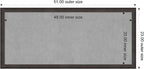 Amanti Art Black Framed Magnetic Board 23x51 Oversize Vision Board for use with Magnets, 100% Metal Sheet to Display Items as Office Decor or for Home Organization in mudroom, Kitchen or Kids Room