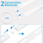 maylit Under Cabinet Lighting Plug in, 2 Pcs 14 Inch Linkable Ultra Bright LED Light Bars, Renter Friendly Lamp, Wired Indoor Lights for Kitchen Cabinet, Counter, Workbench, Desk, Shelf, Cool White