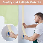 Fainne Masking Tape Bulk General Purpose Masking Painting Tape 55 Yards for Painting Home Office School Stationery Arts Crafts Basic Use, Easy Removal(6 Rolls,3 Inch)