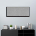 Amanti Art Black Framed Magnetic Board 22x50 Oversize Vision Board for use with Magnets, 100% Metal Sheet to Display Items as Office Decor or for Home Organization in mudroom, Kitchen or Kids Room
