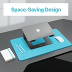BLACK+DECKER Laptop Stand for Computer Desk, Ergonomic Laptop Stand for Desk, Lap top Riser Compatible with MacBook Notebook, Lap top Holder, Durable Aluminum Computer Riser Accessories, Black