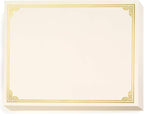 PaperDirect Gold on Cream Classic Specialty Certificates, 8½ x11, Foil Accents, 50 Count, Certificates And Awards Paper, For School, Work, Diplomas & Award Certificates