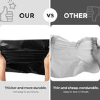 Metronic 1000PC Poly Mailers 12X15.5, Sturdy Shipping Bags for Small Business, Waterproof Mailers Poly Bags, Strong Adhesive Shipping Envelopes for Clothing, Efficient Mailing Envelopes in Black