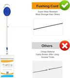 Fushing 20Pcs Retractable ID Badge Holders ID Badge Reels with Clip Retractable Badge Holders for Office Worker Doctor Nurse (Blue)