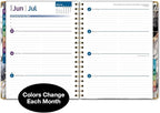 HARDCOVER 2026 Planner, 8.5"x11": 14 Months (November 2025 - December 2026), Daily Weekly Monthly Planner, Yearly Agenda, Bookmark, Pocket Folder and Sticky Note Set (Black Gold Marble)