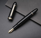 JINHAO X159 Fountain Pen (EF Nib 0.38mm, Black with Gold Clip)
