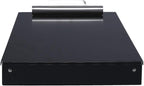 Saunders Metal Clipboard with Storage, Black Dual Layer Nursing Clipboard Folio, Letter Size Paper Organizer, Steel Clip with Self Locking Latch, Form Holder for Office, School & Work - Made in USA