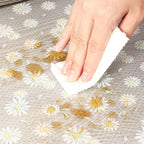 Daisy Flower Shelf Liner for Kitchen Cabinets, Non-Adhesive Drawer Liners, Non-Slip Refrigerator Mat, Washable EVA Cabinet Liner for Pantry, Fridge, Closet, Cupboard, 12" x 20 FT