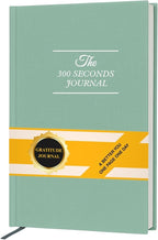 Gratitude Journal for Women & Men – 5 Minute Guided Daily Journal with Prompts for Mindfulness, Self Care & Positive Thinking, 300 Seconds Daily Reflection, Light Green Linen Cover, 2025 Edition