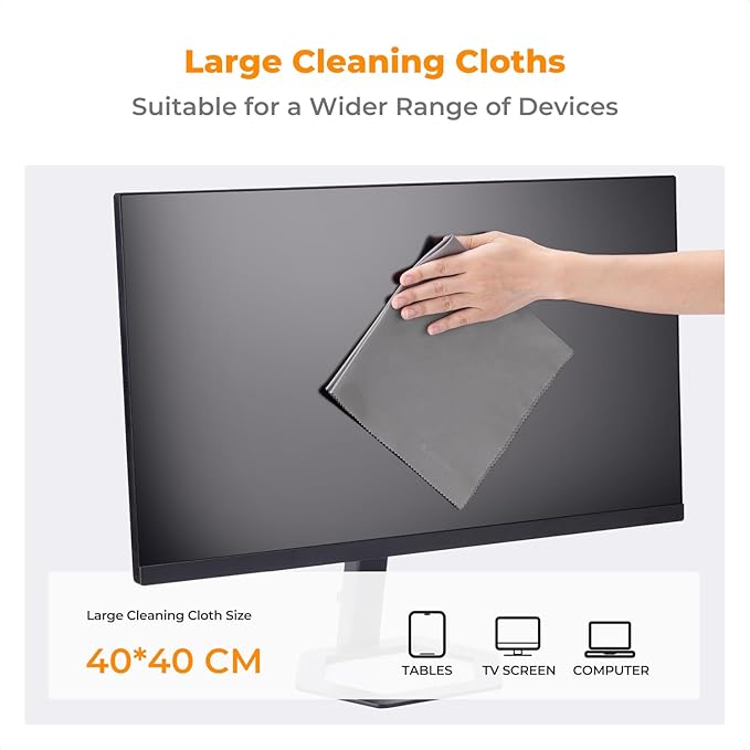 K&F CONCEPT 6-in-1 Laptop Computer Keyboard Cleaner - Screen Cleaning Kit All-in-One with Gel & Spray Solution for MacBook and Other Computers