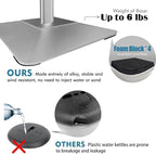 Golemas Sign Stand for Display, 11lbs Integrated Rod Heavy Duty Pedestal Floor Signage Stand Holder, for Outdoor or Indoor Advertising (11 x 17, Silver)