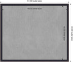 Amanti Art Black Framed Magnetic Board 43x51 Oversize Vision Board for use with Magnets, 100% Metal Sheet to Display Items as Office Decor or for Home Organization in mudroom, Kitchen or Kids Room