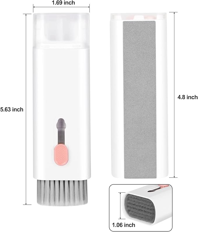 7-in-1 Electronic Cleaner Kit,Keyboard Cleaner,Laptop Cleaner Kit for Monitor, Cell Phone, Headset, Lego, Laptop Camera Lens (Pink)