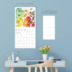 Graphique 2026 Fresh Picked Wall Calendar | 12” x 12” | Thick Paper | Home & Office Organizer | Large Monthly Grid | 3 Languages & Marked Holidays | 4 Month Preview Page for 2027