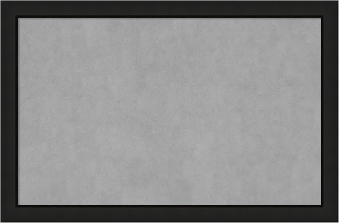 Amanti Art Black Framed Magnetic Board 23x35 Large Vision Board for use with Magnets, 100% Metal Sheet to Display Items as Office Decor or for Home Organization in mudroom, Kitchen or Kids Room